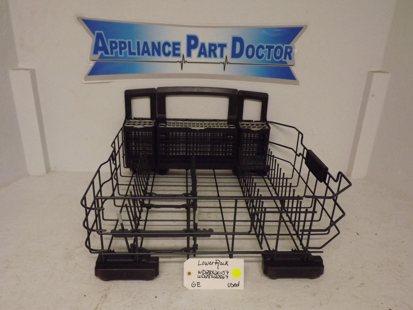 GE Dishwasher WD28X20157 WD28X22867 Lower Rack Used GE Dishwasher WD28X20157 WD28X22867 Lower Rack Used